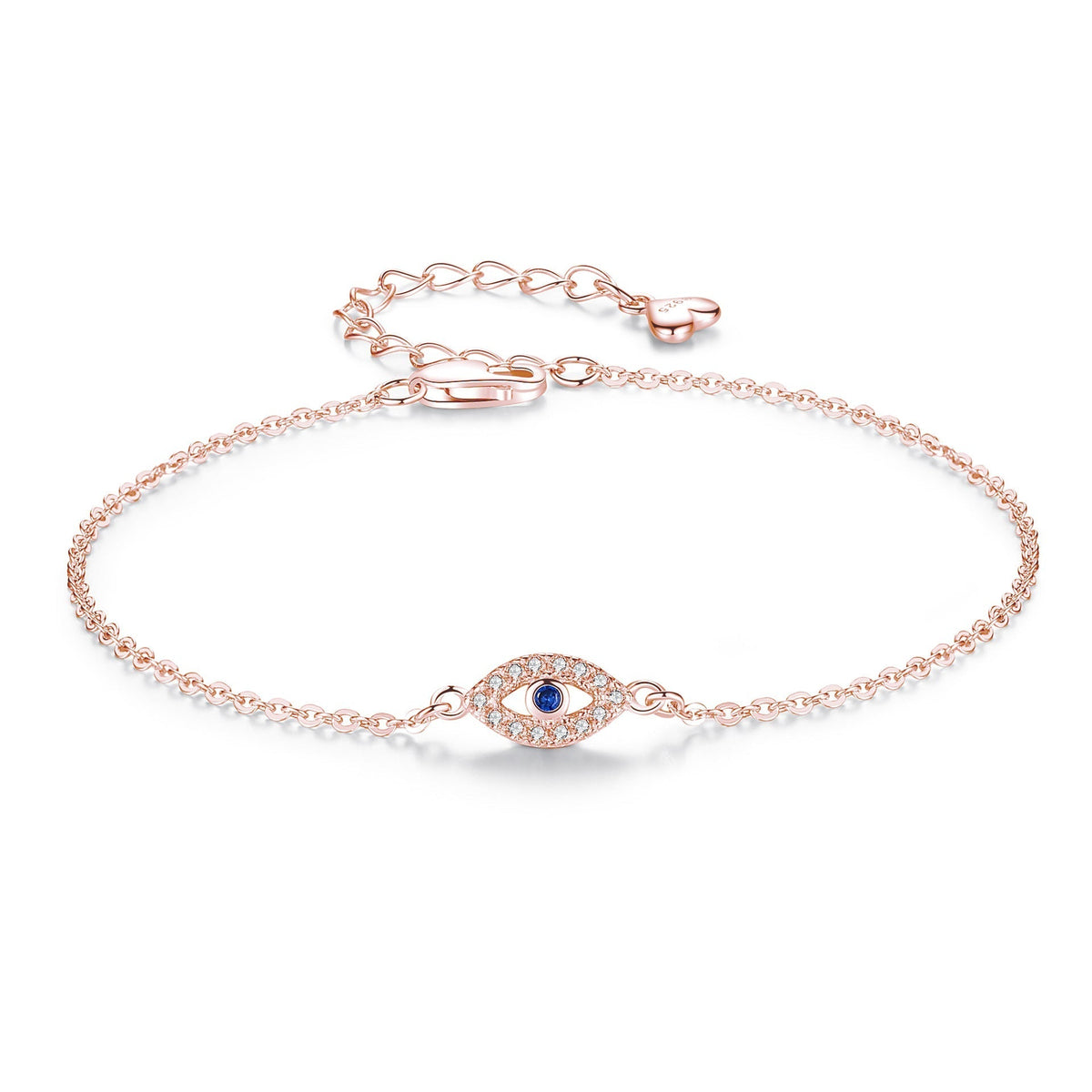Gliederarmband mit bösem Blick - Gliederarmband mit bösem Blick-Anhänger