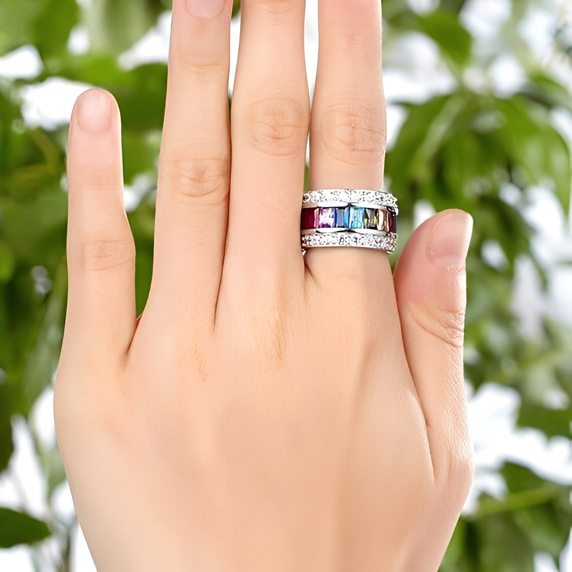 Sheena – Stilvoller Ring mit bunten Akzenten