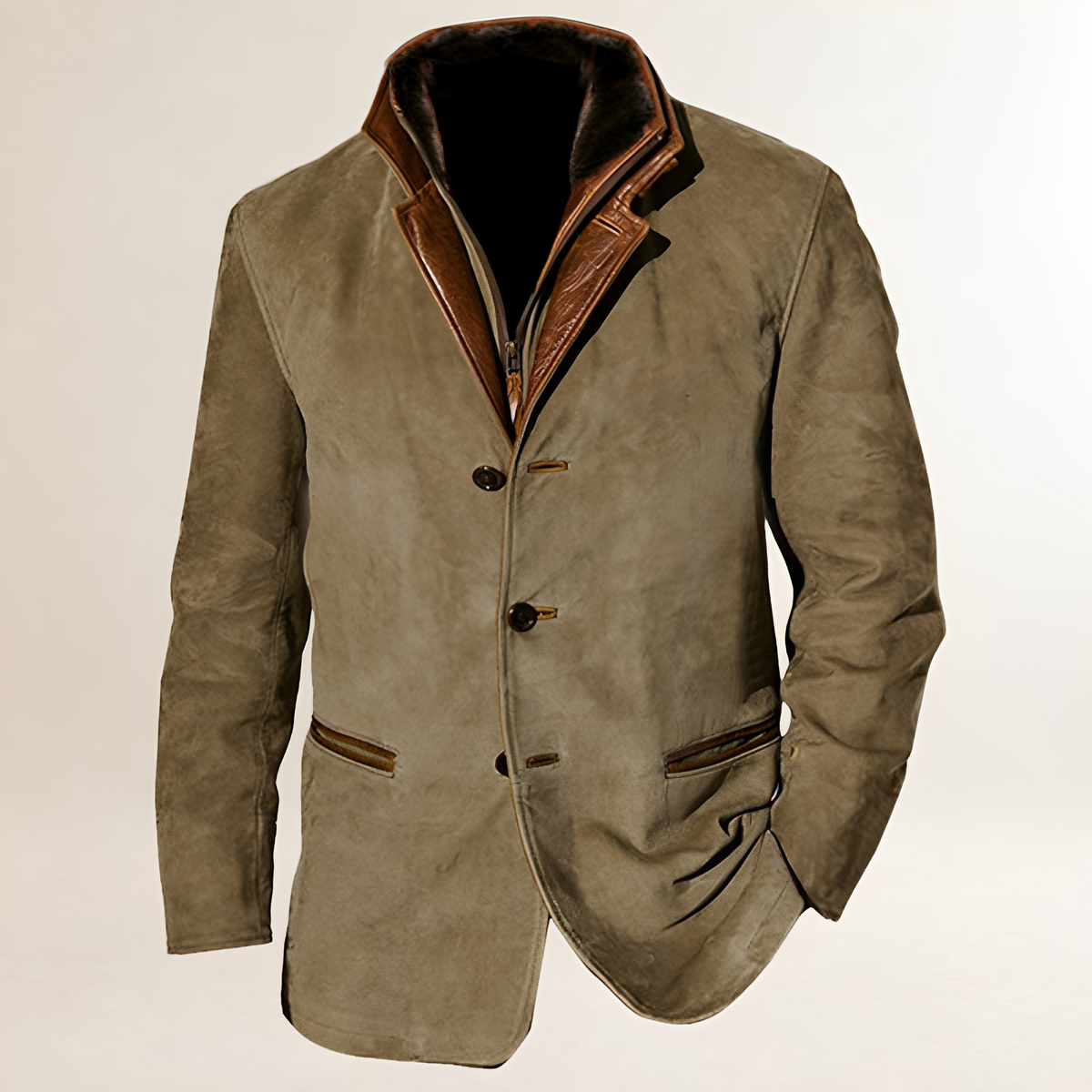 Damen Blazer mit Doppelknopfverschluss, klassischer Kragen, regulärer Schnitt