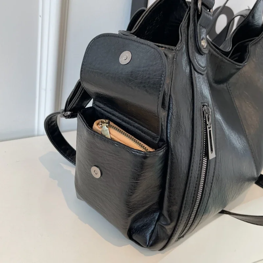 Damentasche Schultertasche mit mehreren Fächern und stilvollem Design