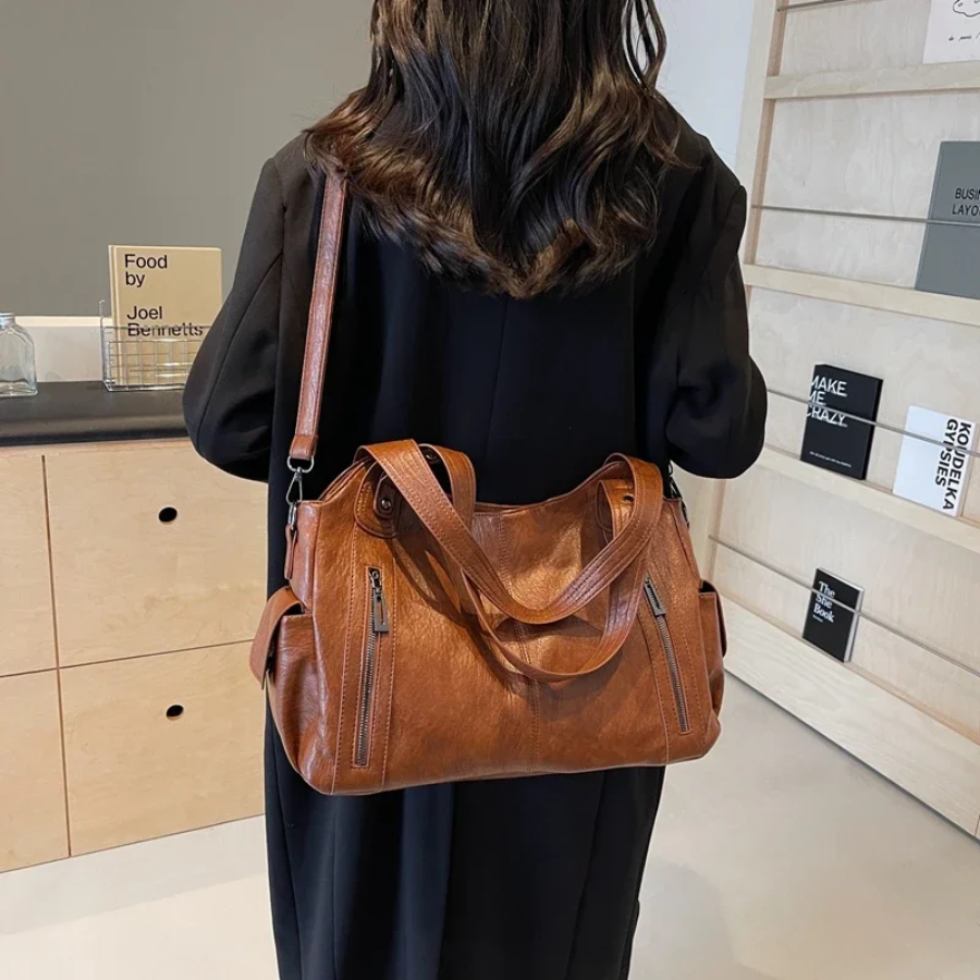 Damentasche Schultertasche mit mehreren Fächern und stilvollem Design