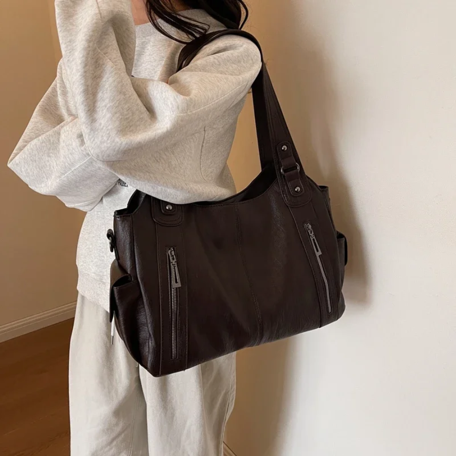 Damentasche Schultertasche mit mehreren Fächern und stilvollem Design