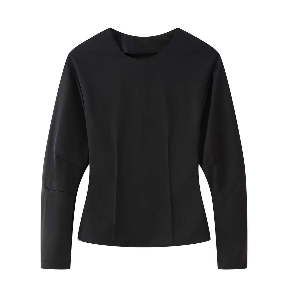 Damentaugliches Loungewear-Set mit Langarmtop und weitem Hosenbein - Relaxed Fit, Hochtailliert