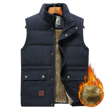 Herren Bodywarmer Padded Weste Hochkragen Mit Taschen - Wärmend und Vielseitig