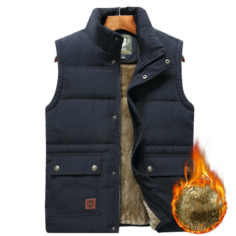 Herren Bodywarmer Padded Weste Hochkragen Mit Taschen - Wärmend und Vielseitig