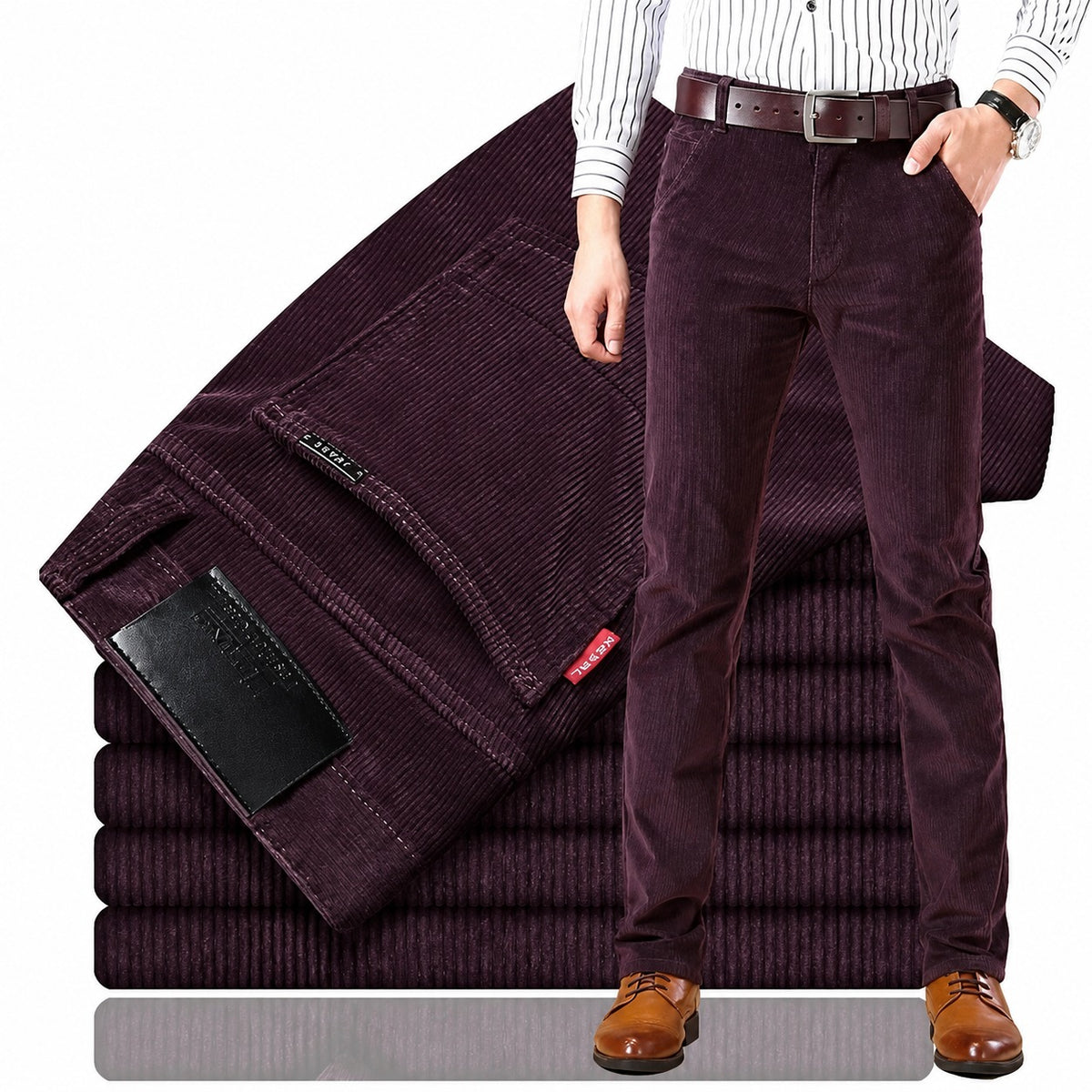 Herren Chino-Hosen - Tailored Fit mit 5-Taschen und modernem Schnitt