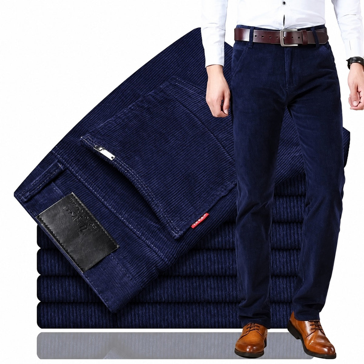 Herren Chino-Hosen - Tailored Fit mit 5-Taschen und modernem Schnitt