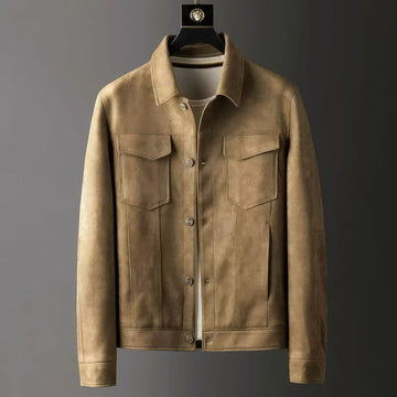 Herren Freizeitjacke mit Knopfleiste und Brusttaschen - Strukturierter Schnitt