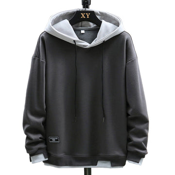 Herren Kapuzenpullover mit Kapuzenkragen lockere Passform