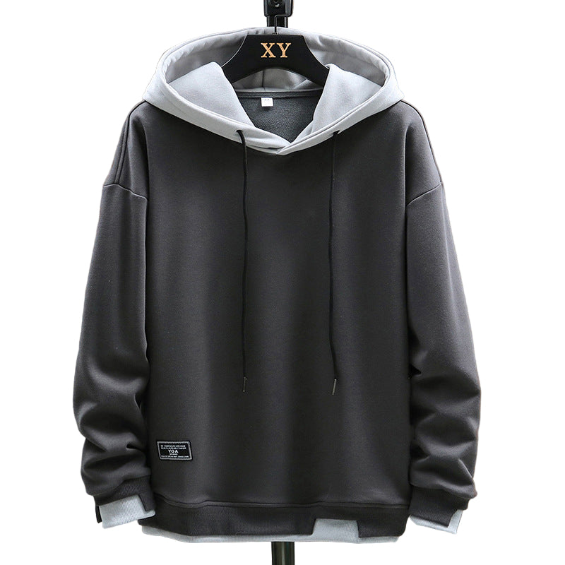 Herren Kapuzenpullover mit Kapuzenkragen lockere Passform