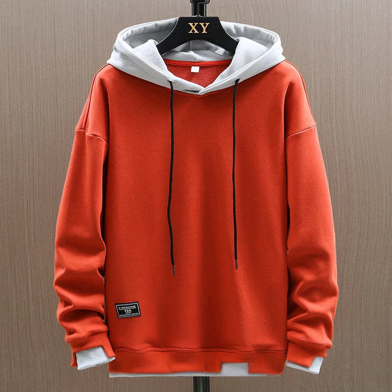 Herren Kapuzenpullover mit Kapuzenkragen lockere Passform