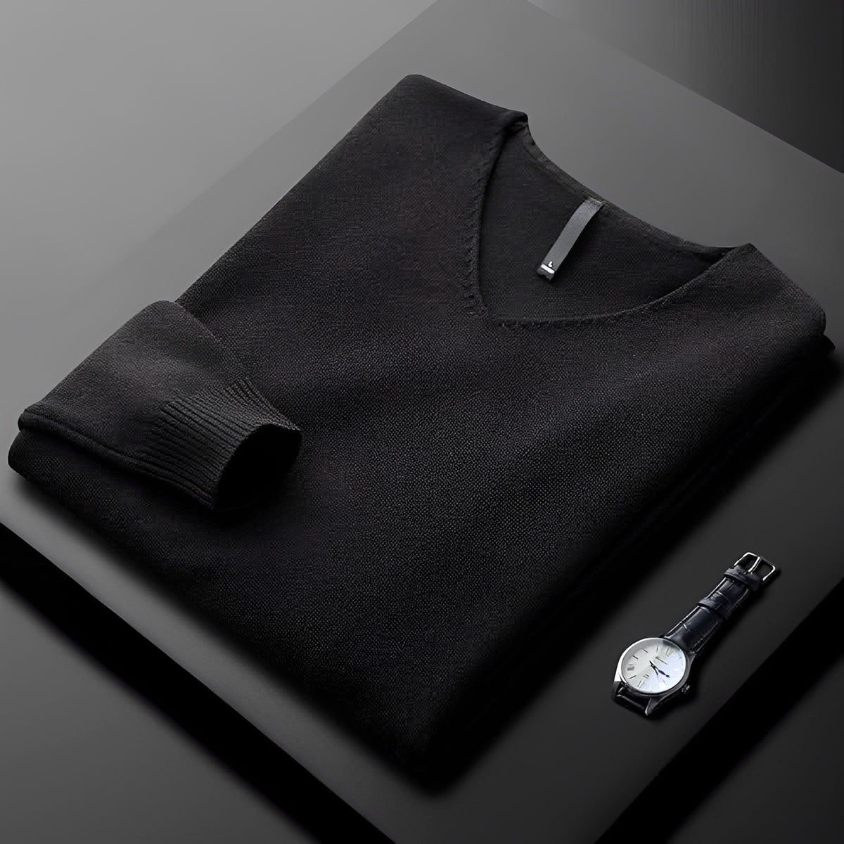 Herren V-Ausschnitt Pullover - Klassischer Schnitt, Vielseitiger Stil