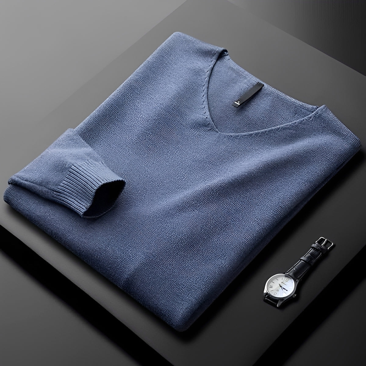 Herren V-Ausschnitt Pullover - Klassischer Schnitt, Vielseitiger Stil