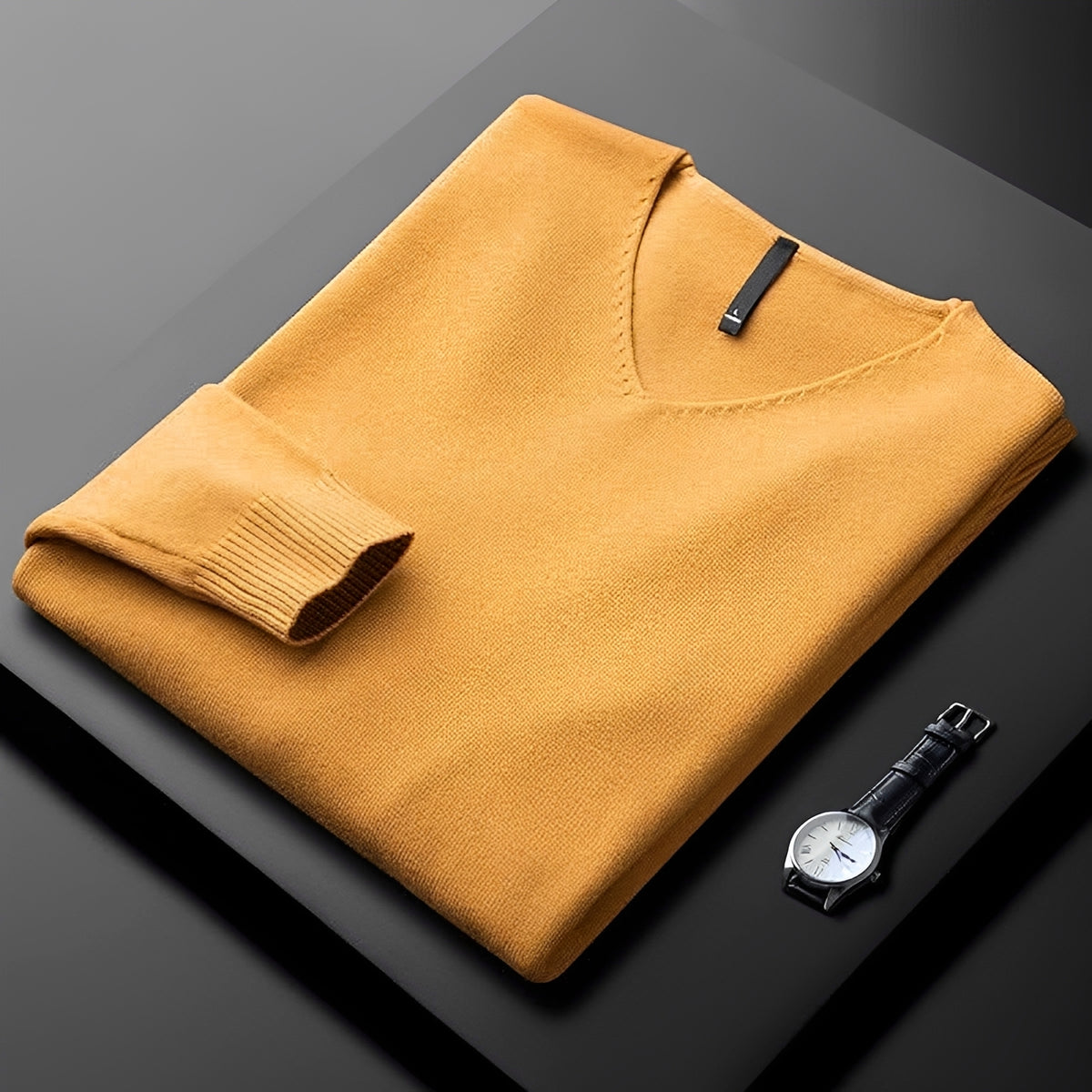Herren V-Ausschnitt Pullover - Klassischer Schnitt, Vielseitiger Stil