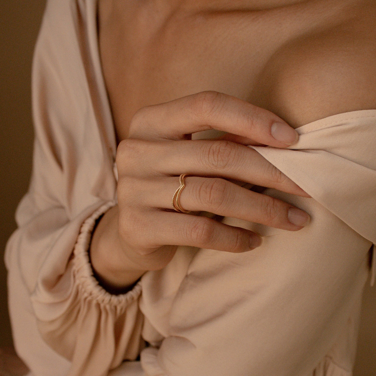 Eva – Set aus geschwungenen Ringen