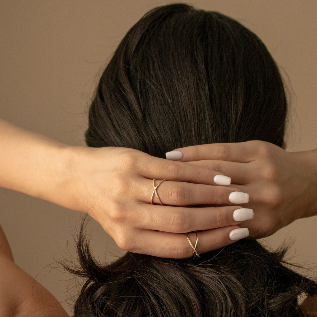 Lena – Hochwertiger Pavé X Ring