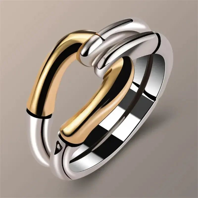 Althéa – Vintage Ring mit Knotendesign in Gold und Silber