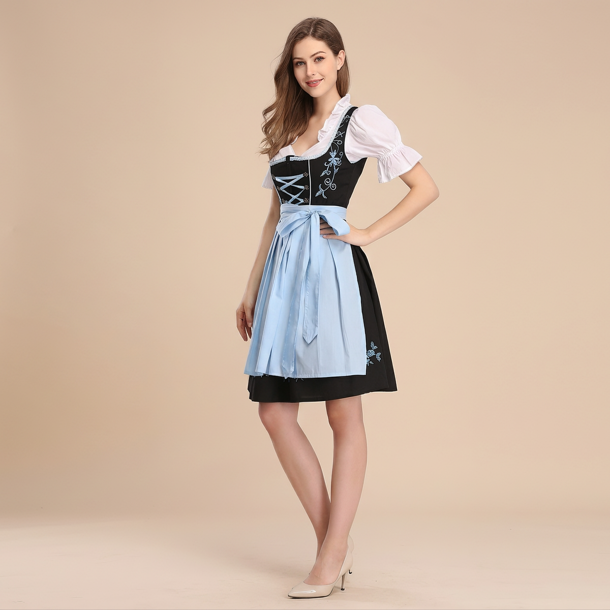 Angela - Traditionelles Oktoberfest-Kleid (Futter nicht enthalten)