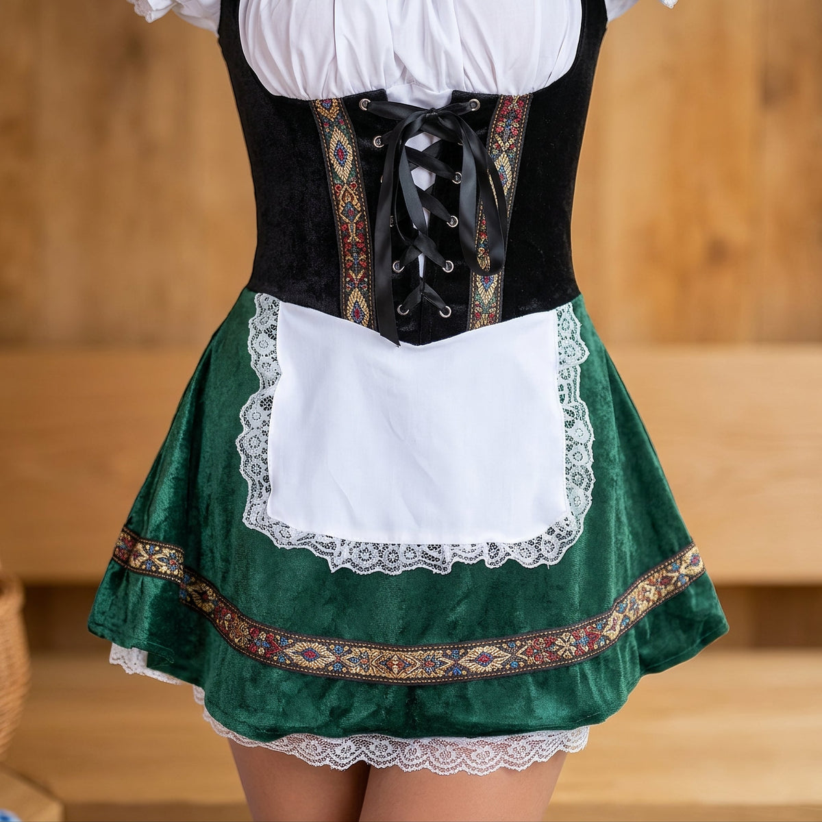 Donna - Modisches kurzes Oktoberfest-Kleid (Futter nicht enthalten)
