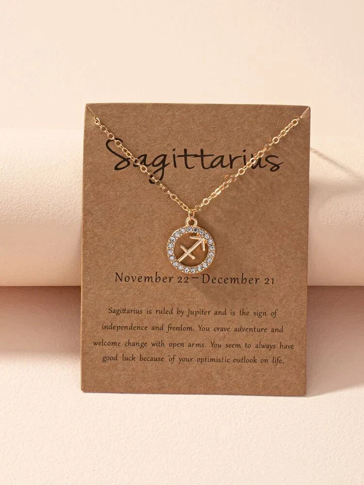 Sternzeichen-Halskette - Zodiac-Halskette für Astrologie-Enthusiasten