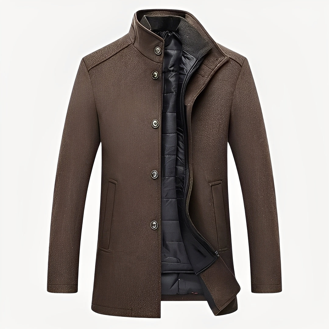 Tobin - Eleganter Herren-Woll-Trenchcoat