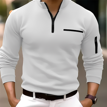 Marco - Moderner Pullover mit Reißverschluss