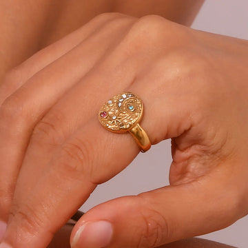 Solenya – Ring mit Sonnen-Mond-Design