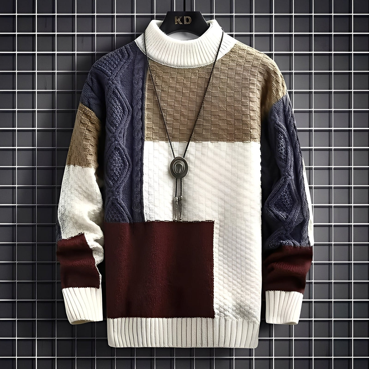 Eugene - Modischer, locker geschnittener Herrenpullover