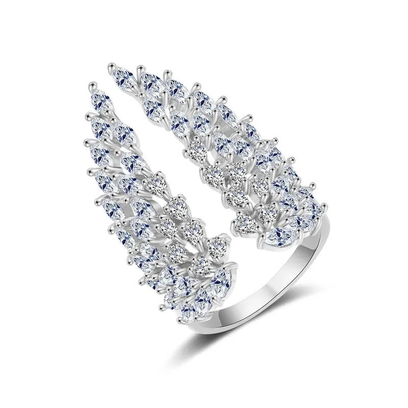 Isaline – Engelsschwingenring in Silber