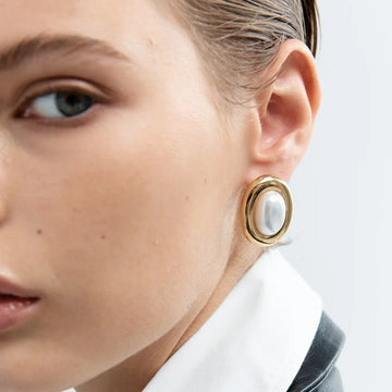 Colette – Vintage-Perlenohrringe aus edlem Material