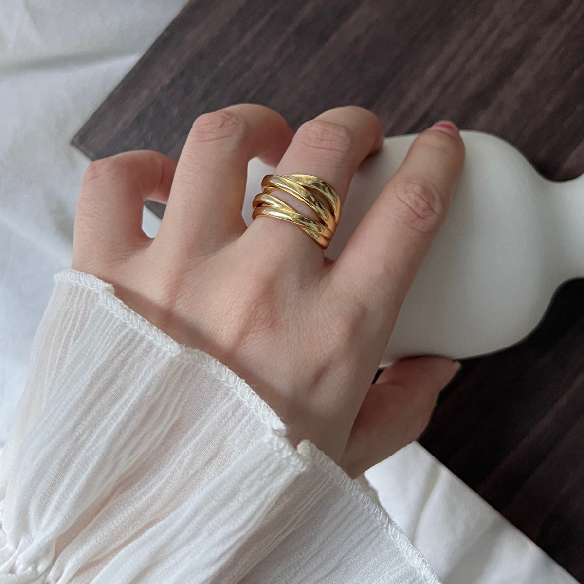 Riley – Geometrischer Ring der romantischen Zuneigung