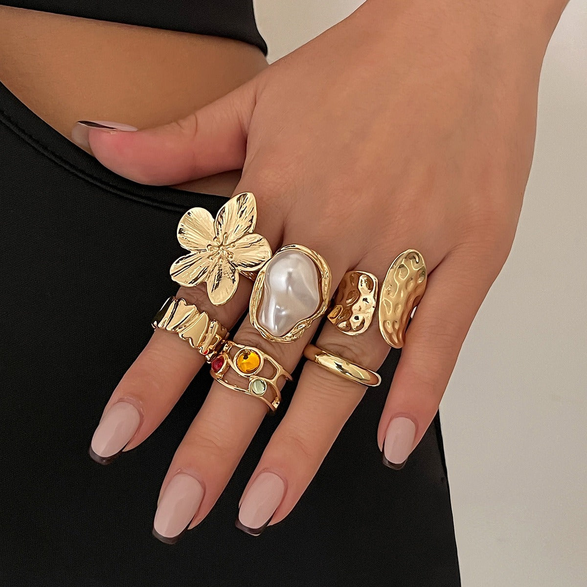 Merina – Set mit 6 Statement-Ringen