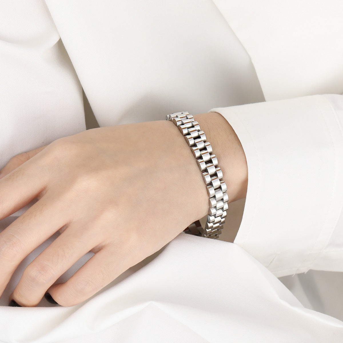 Bianca – Armband im kubanischen Kettenstil