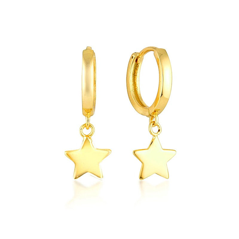 Stellia – Fünfspitze Ohrringe in Sternform aus Gold