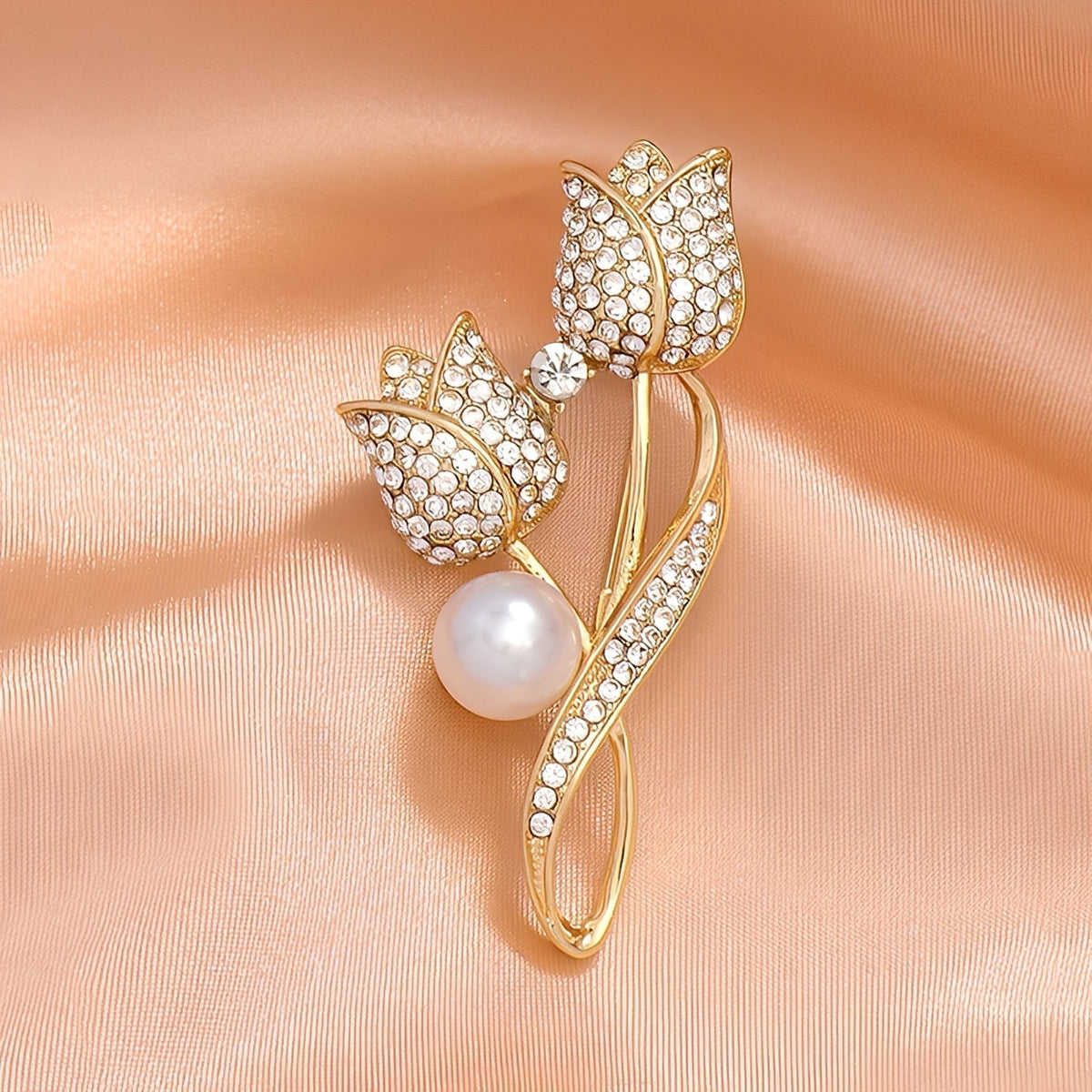 Jackie – Stilvolle Brosche in Tulpenform