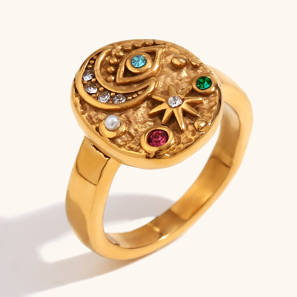 Solenya – Ring mit Sonnen-Mond-Design