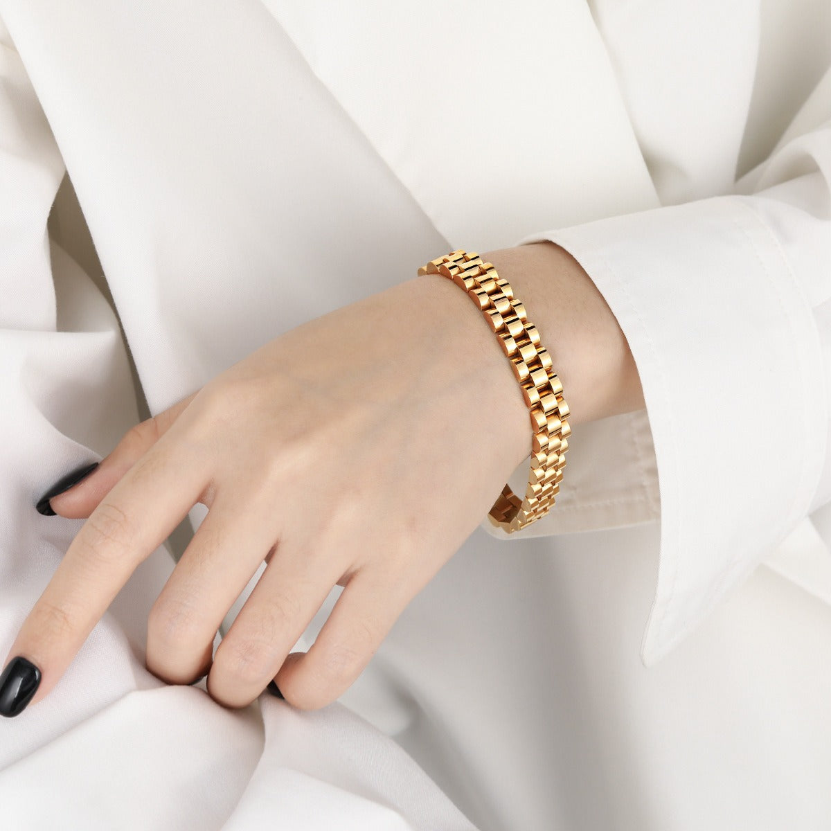 Bianca – Armband im kubanischen Kettenstil
