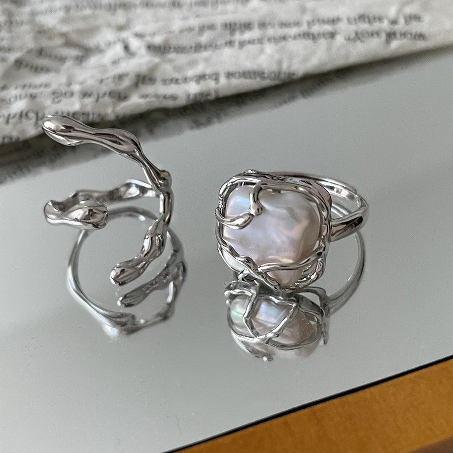 Marian – Ring aus Silber mit Perle