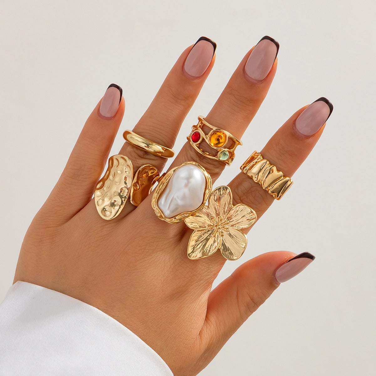 Merina – Set mit 6 Statement-Ringen