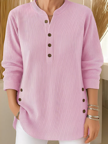 Jocelyn - Komfortabler Damen-Strickpullover mit Knöpfen