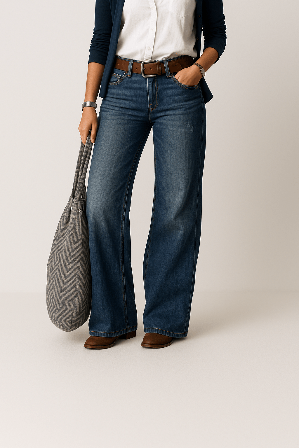 Majken – Locker geschnittene Denim-Jeans