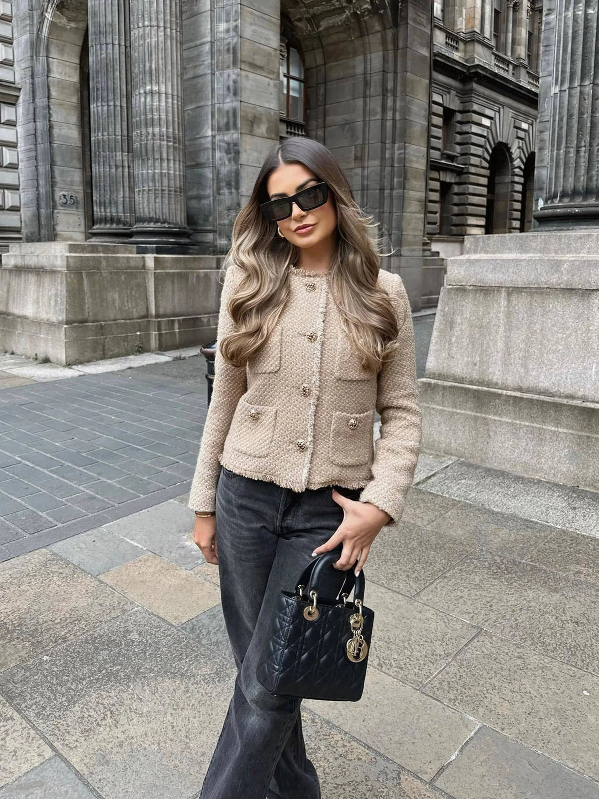 Melinda – Klassischer Tweed-Blazer