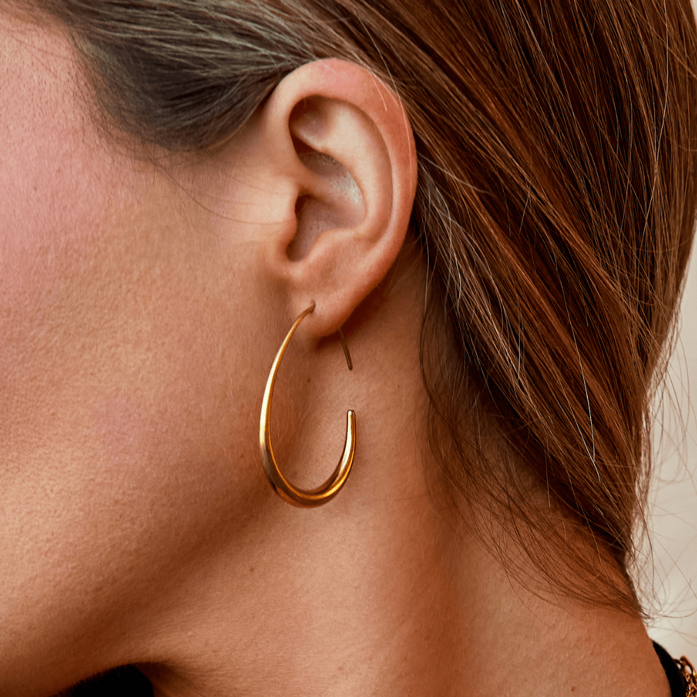 Nica – Stilvolle goldene Creolen