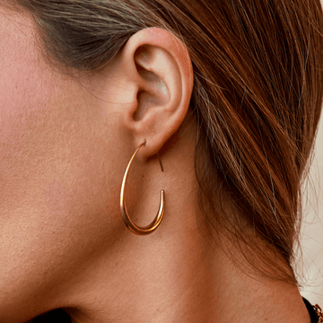 Nica – Stilvolle goldene Creolen