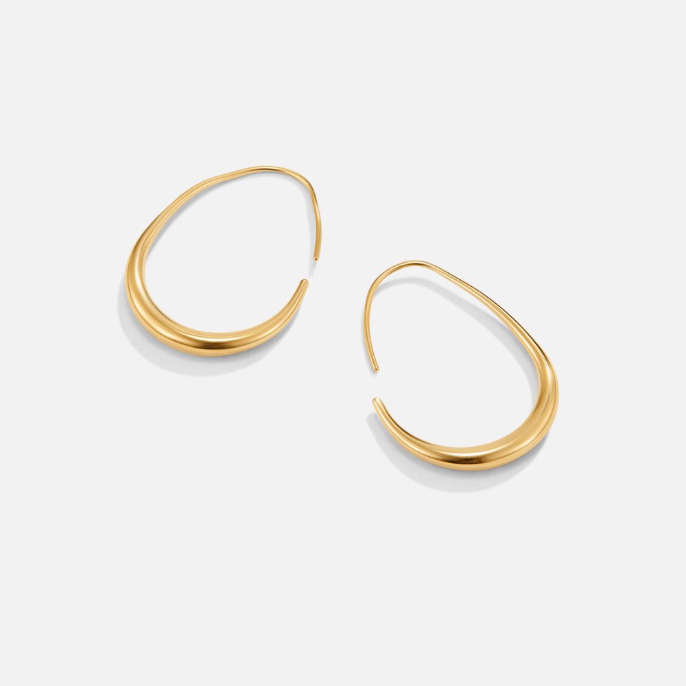 Nica – Stilvolle goldene Creolen