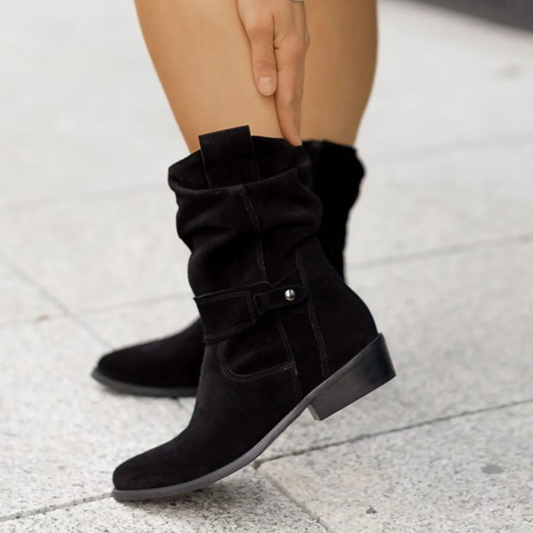 Elisa – Stiefeletten aus Wildleder | Schick & Bequem