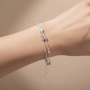 Yuna – Armband mit Doppelkreis im koreanischen Design